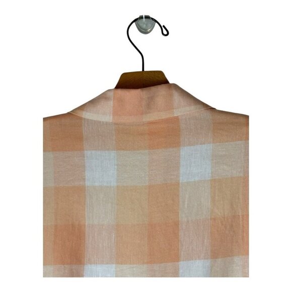 For Love & Lemons Blazer Women Medium Orange Tangerine Cropped Eugenie Coat - Picture 5 of 11